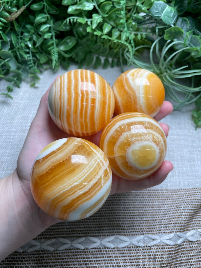 Yellow Calcite Sphere