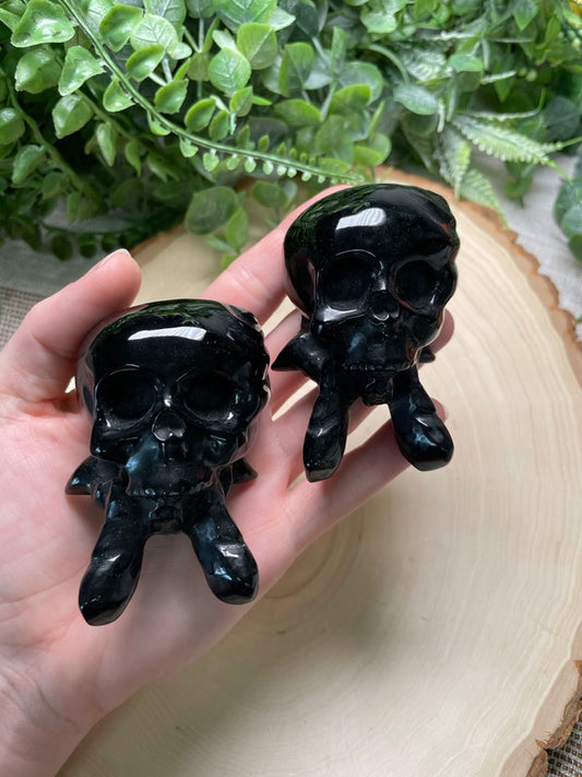 Obsidian Skull Man