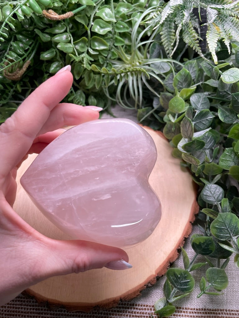 Rose Quartz Heart Dish