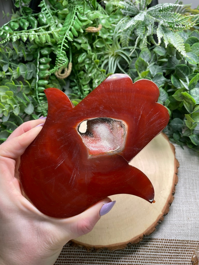 Red Agate Hamsa