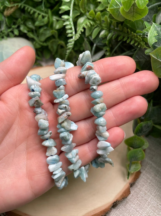 Larimar Chip Bracelet