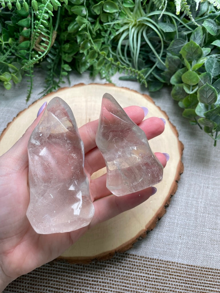 Clear Quartz Flame