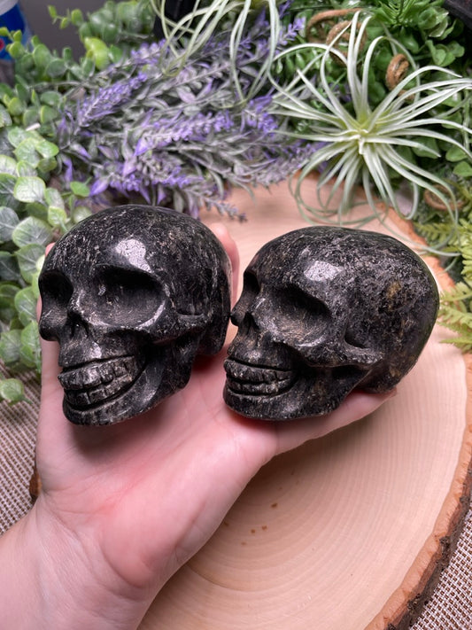 Astrophyllite Skull