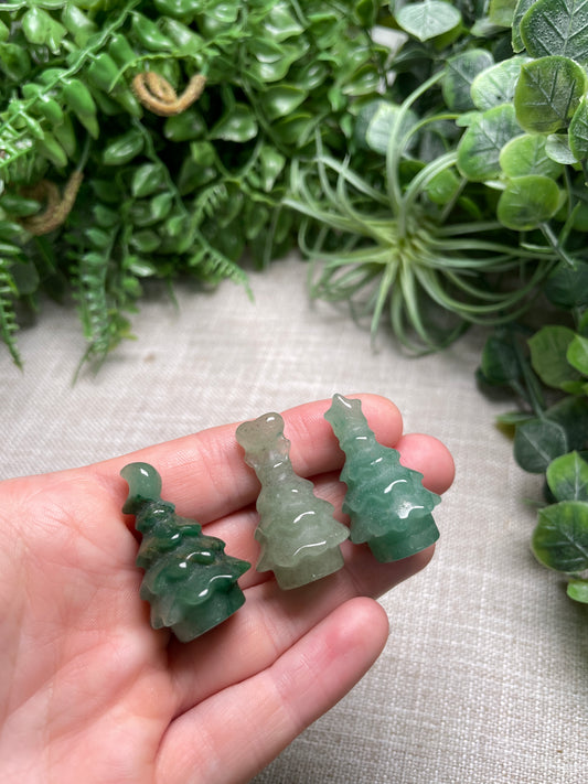 Green Aventurine Christmas Tree