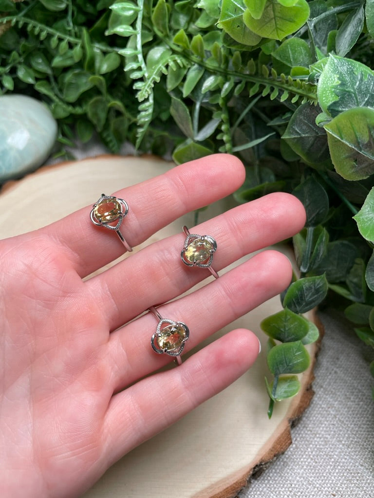 Citrine Adjustable Ring