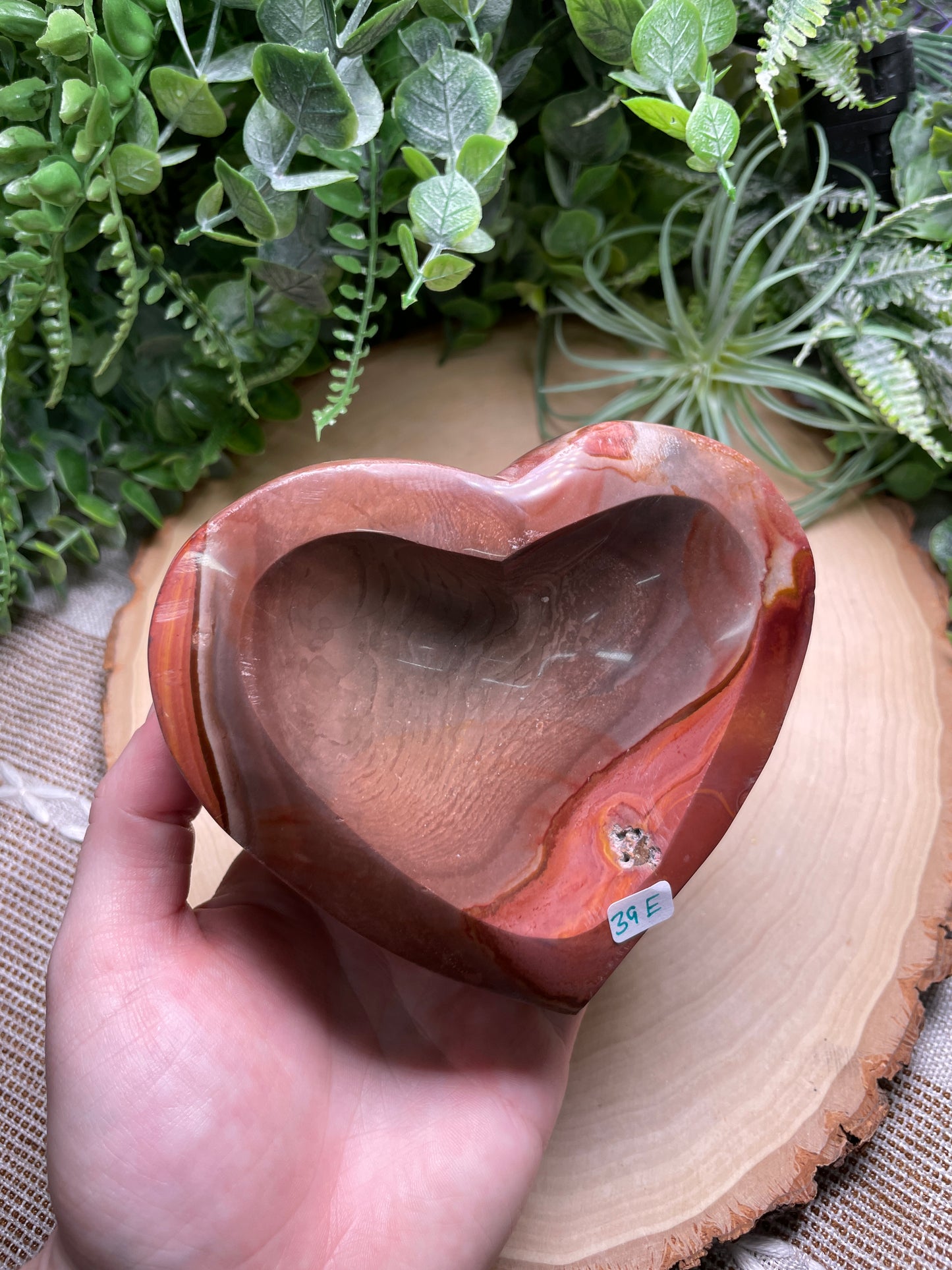 Polychrome Jasper Heart Bowl