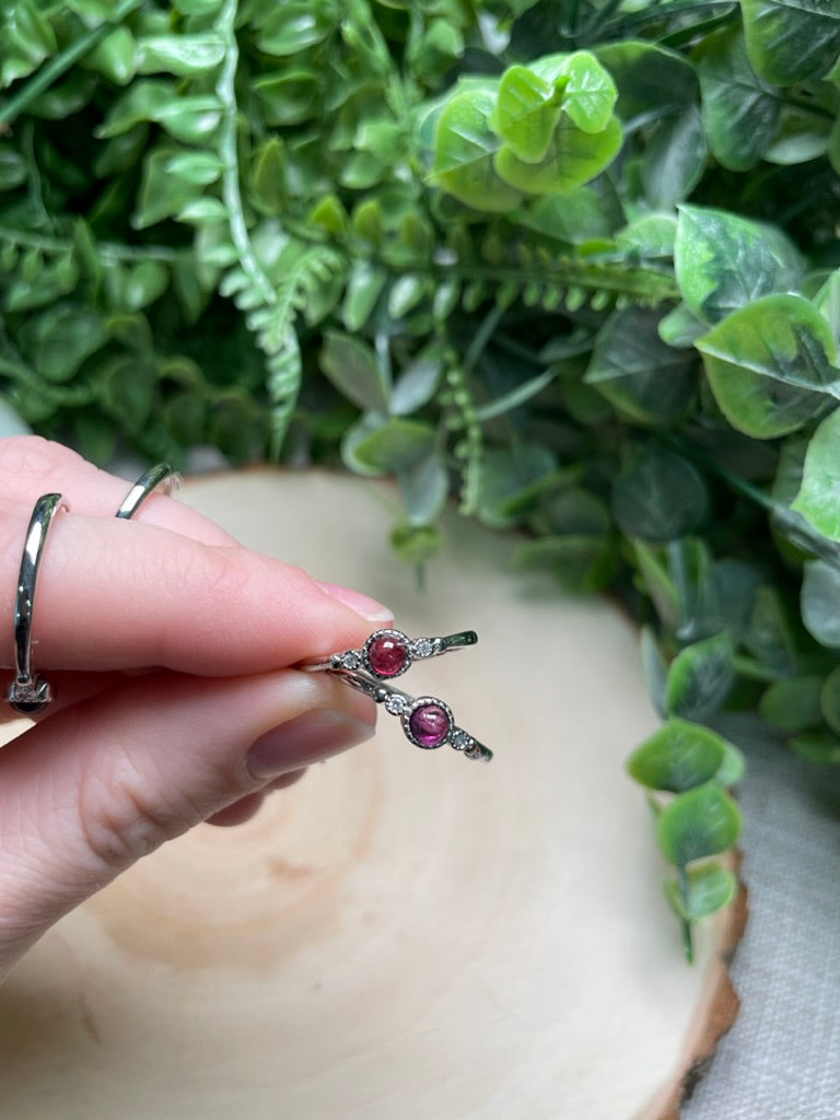 Garnet Adjustable Ring