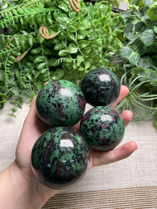 Ruby Zoisite Sphere