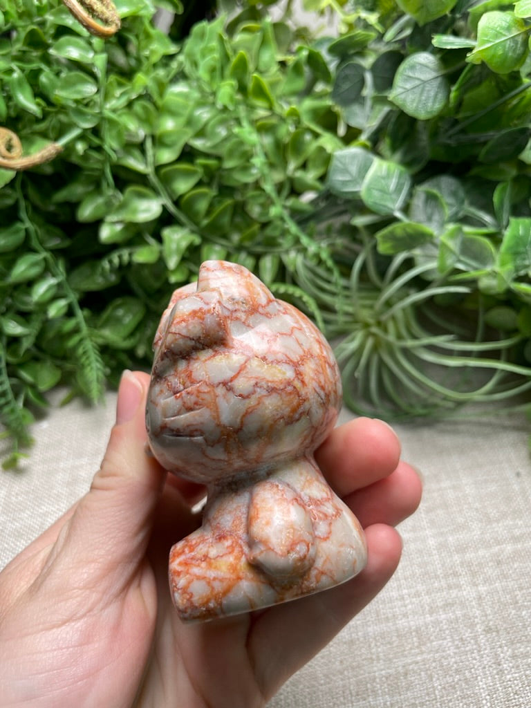 Red Vein Jasper Hello Kitty