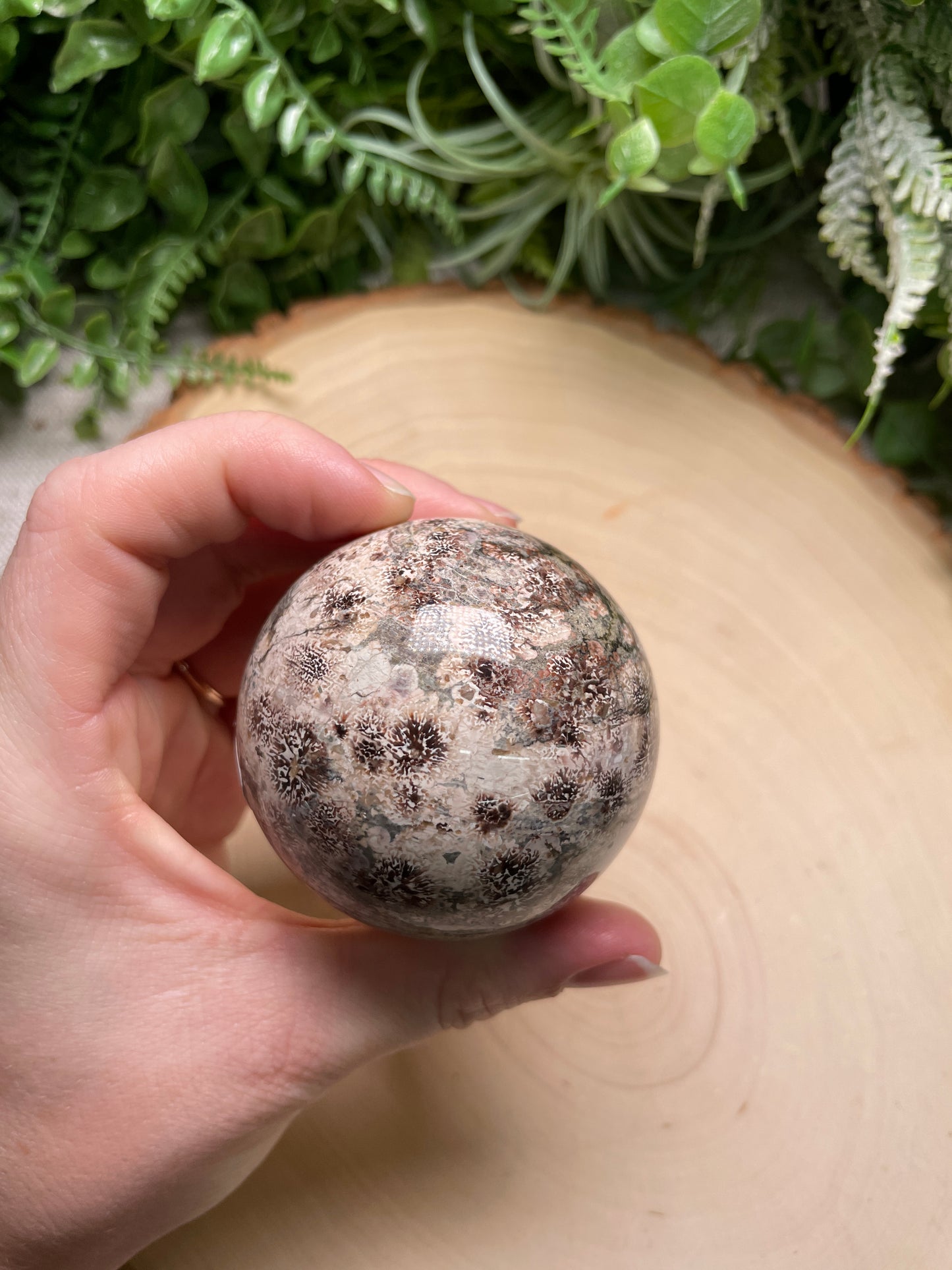 Flower Jasper Sphere