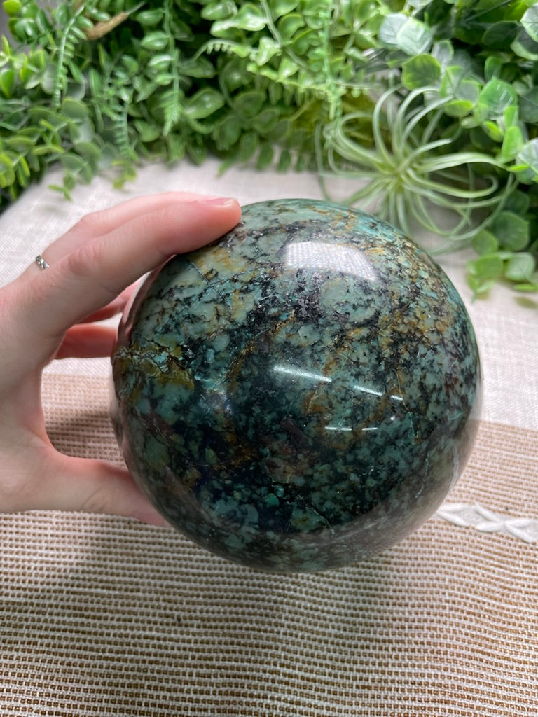 XL Chrysocolla Sphere