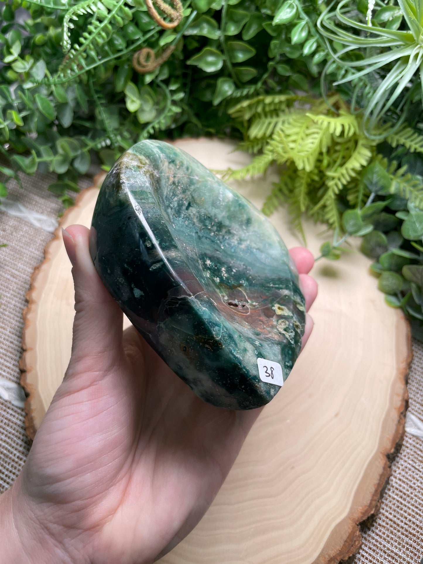 Ocean Jasper Heart Bowl