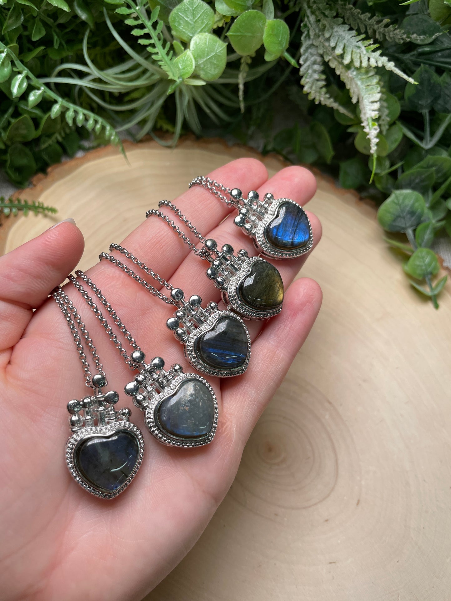 Labradorite Heart Necklace