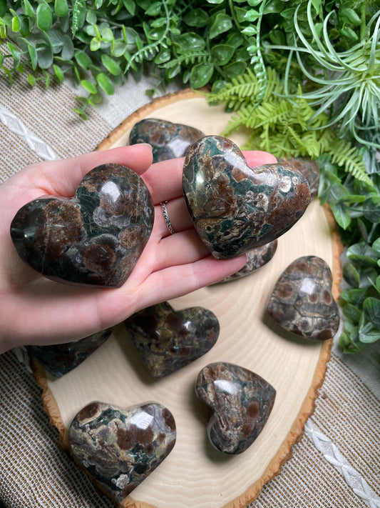 Flower Jasper Heart