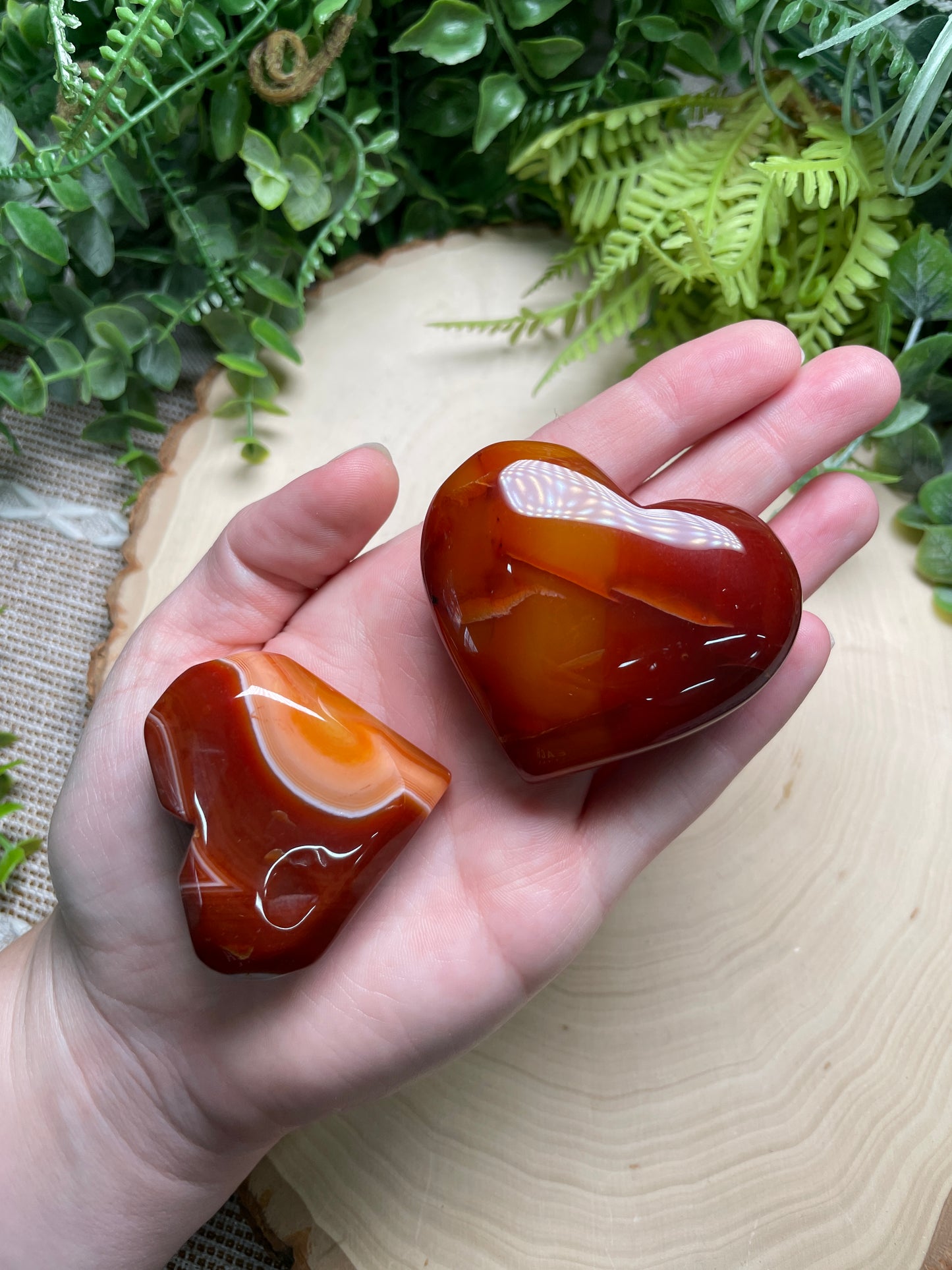 Red Sardonyx or Carnelian Heart