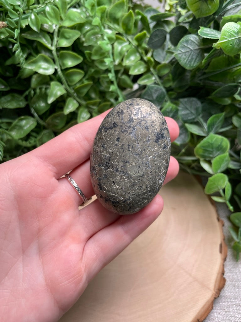 Pyrite Palm Stone