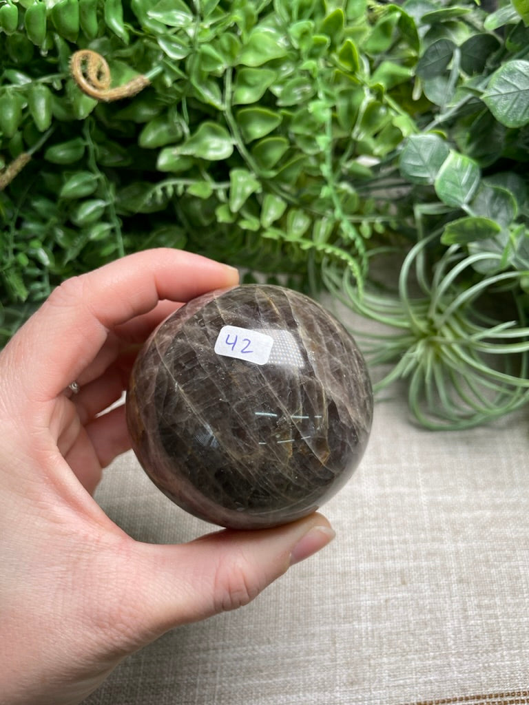 Black Moonstone Sphere