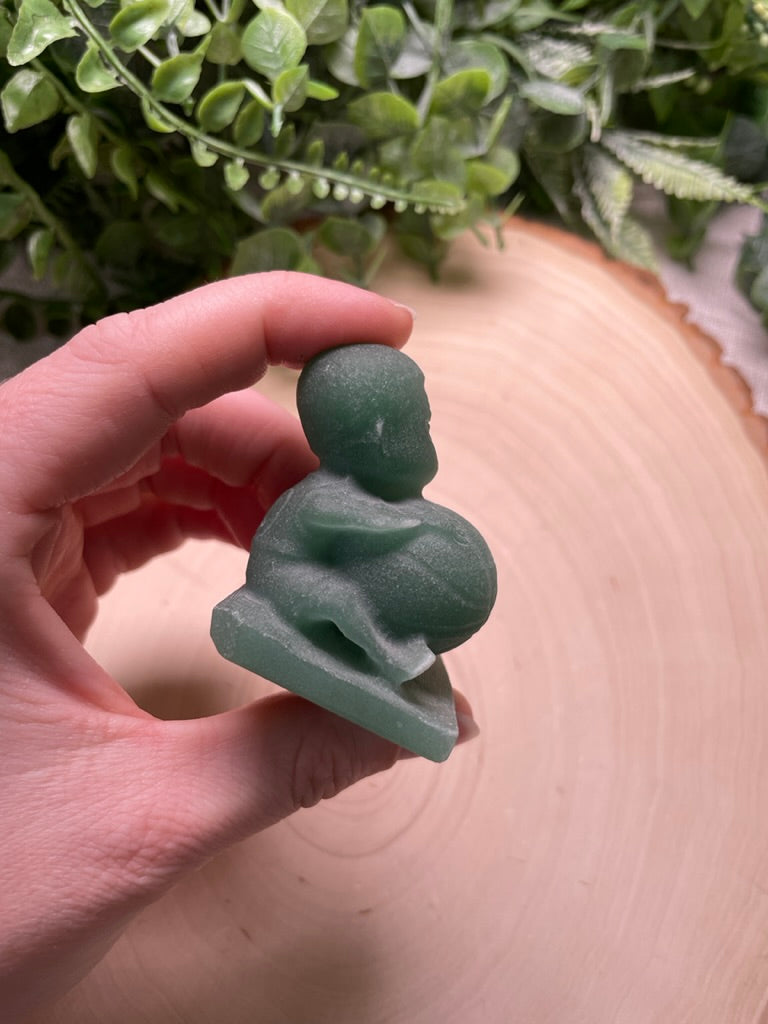 Green Aventurine Character with Basketball