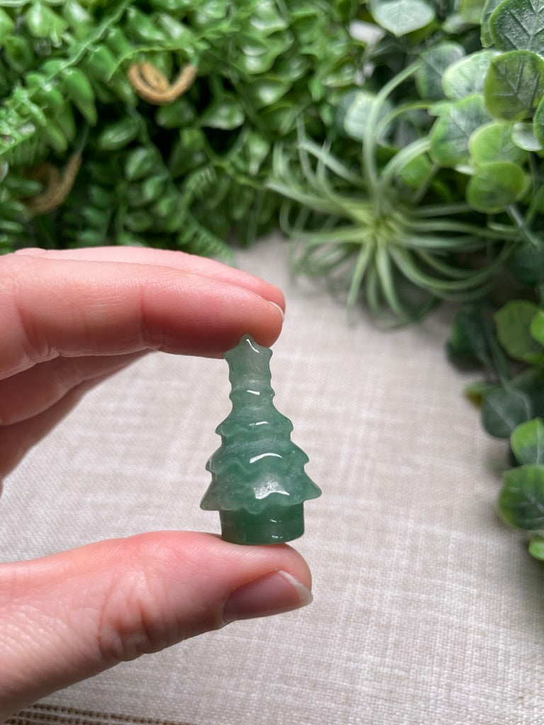 Green Aventurine Christmas Tree