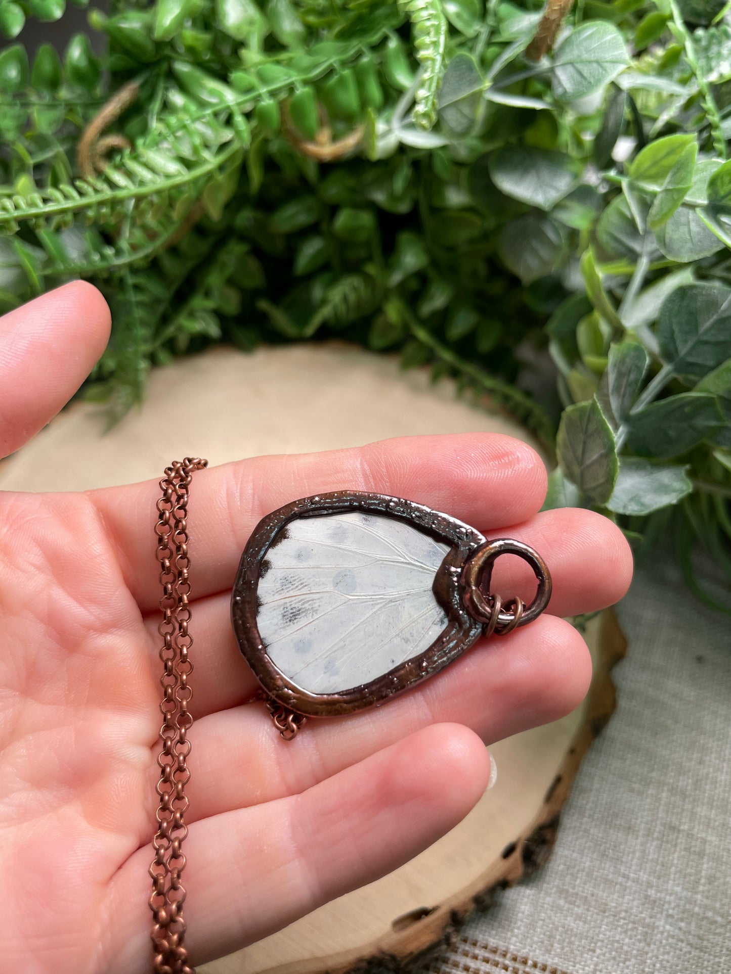 Labradorite Butterfly Wing Necklace