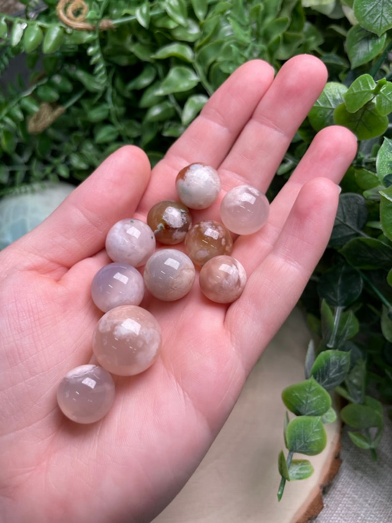 Flower Agate Sphere