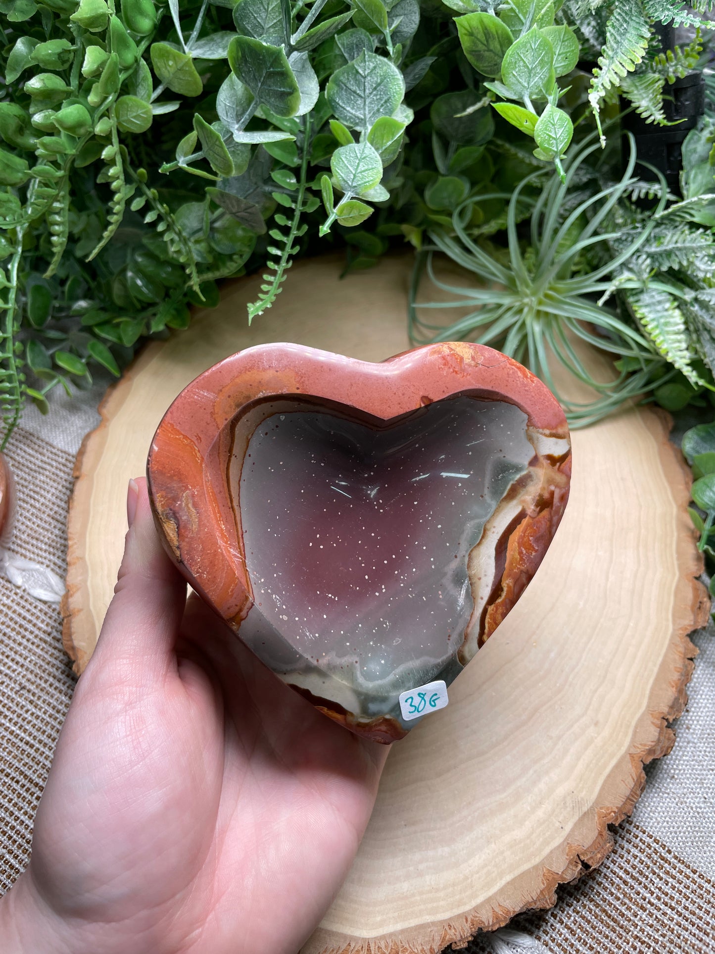 Polychrome Jasper Heart Bowl