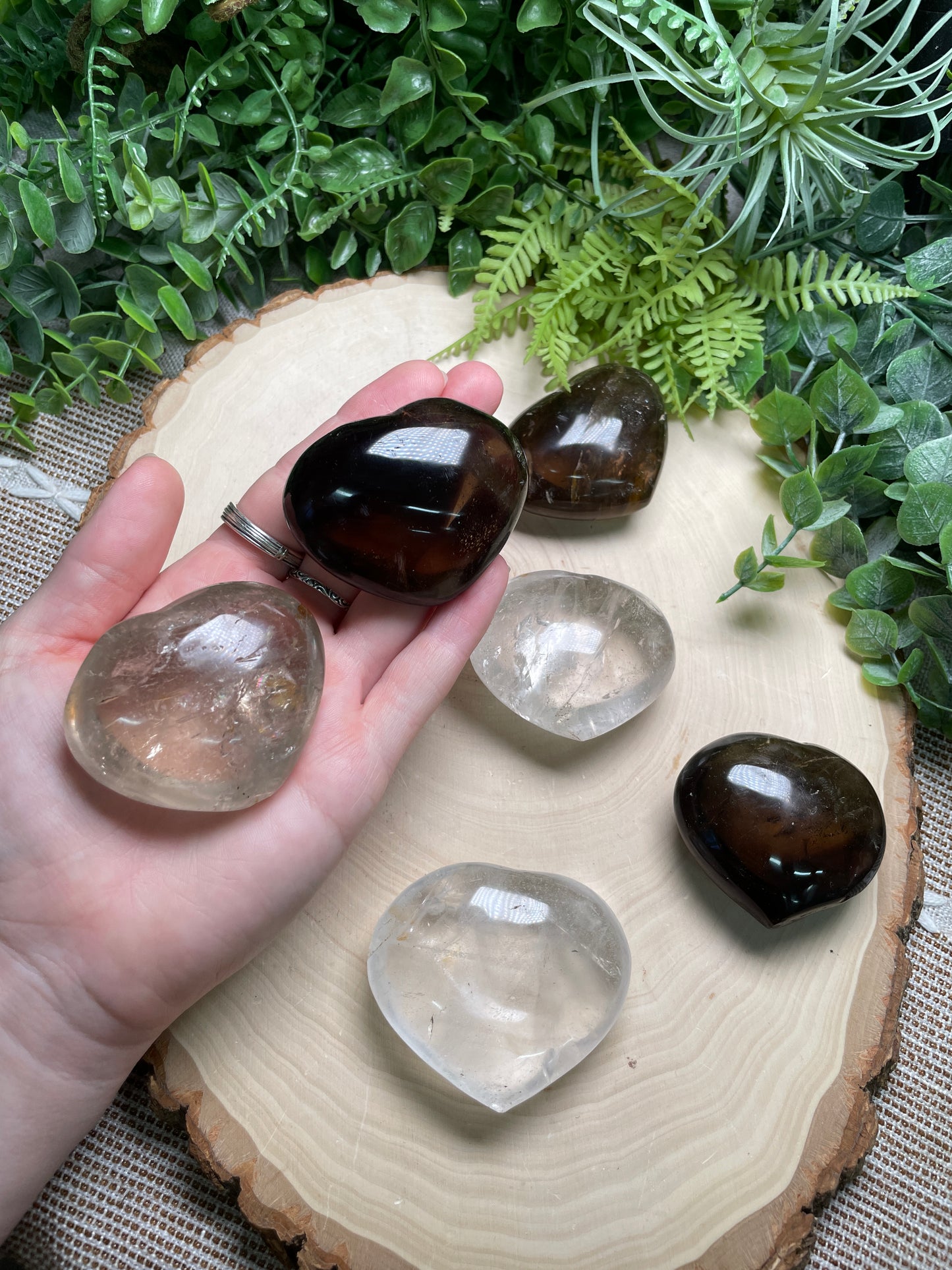 Smoky Quartz Heart