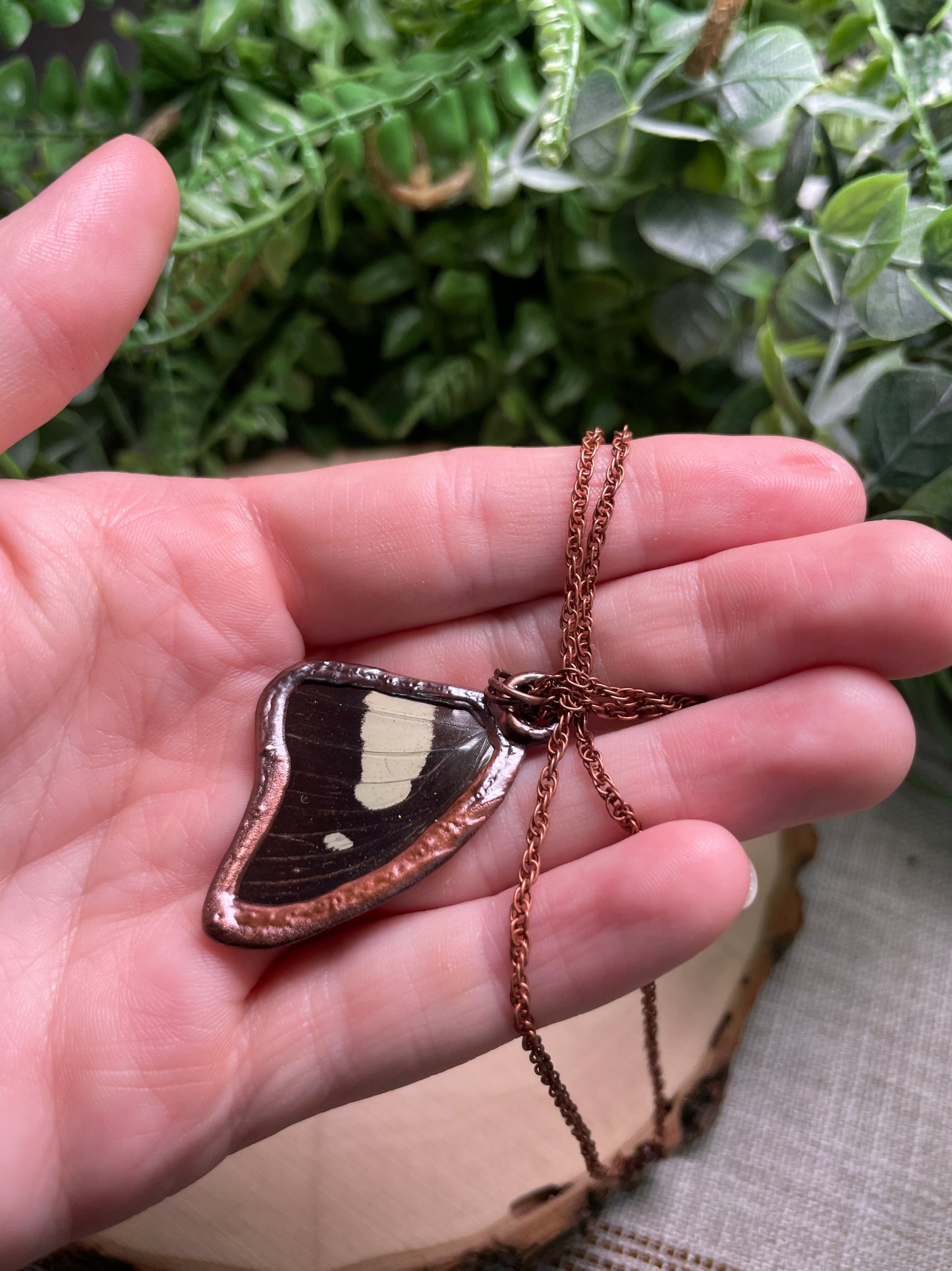 Amethyst Butterfly Wing Necklace