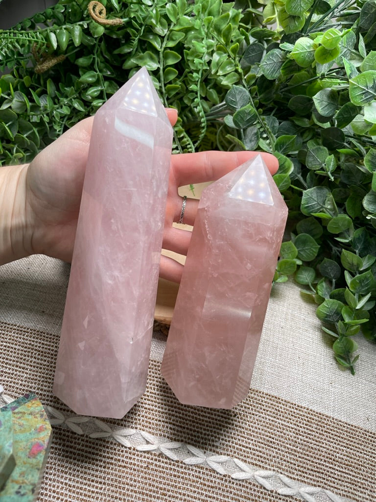 XL Rose Quartz Tower