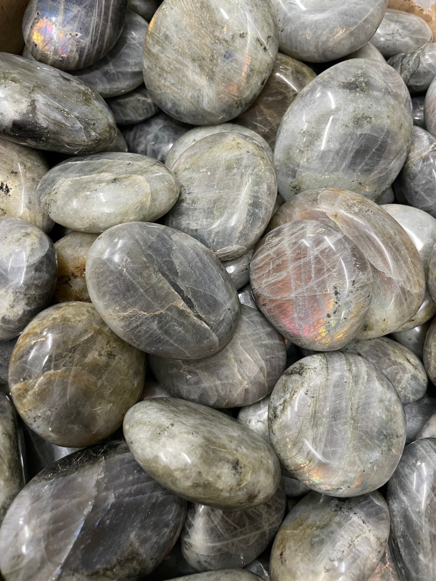 Sunset Labradorite Palm Stone