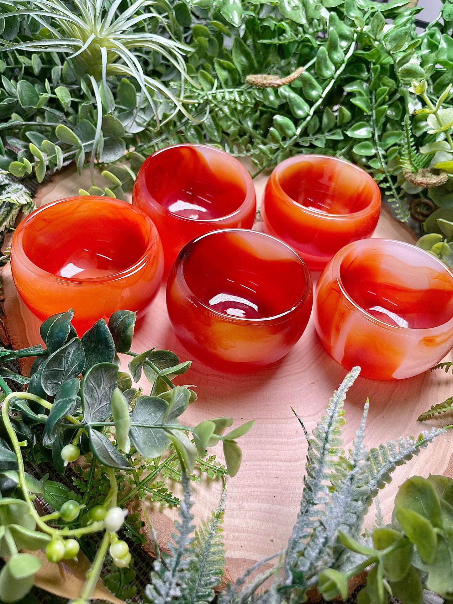 Synthetic Carnelian Bowl