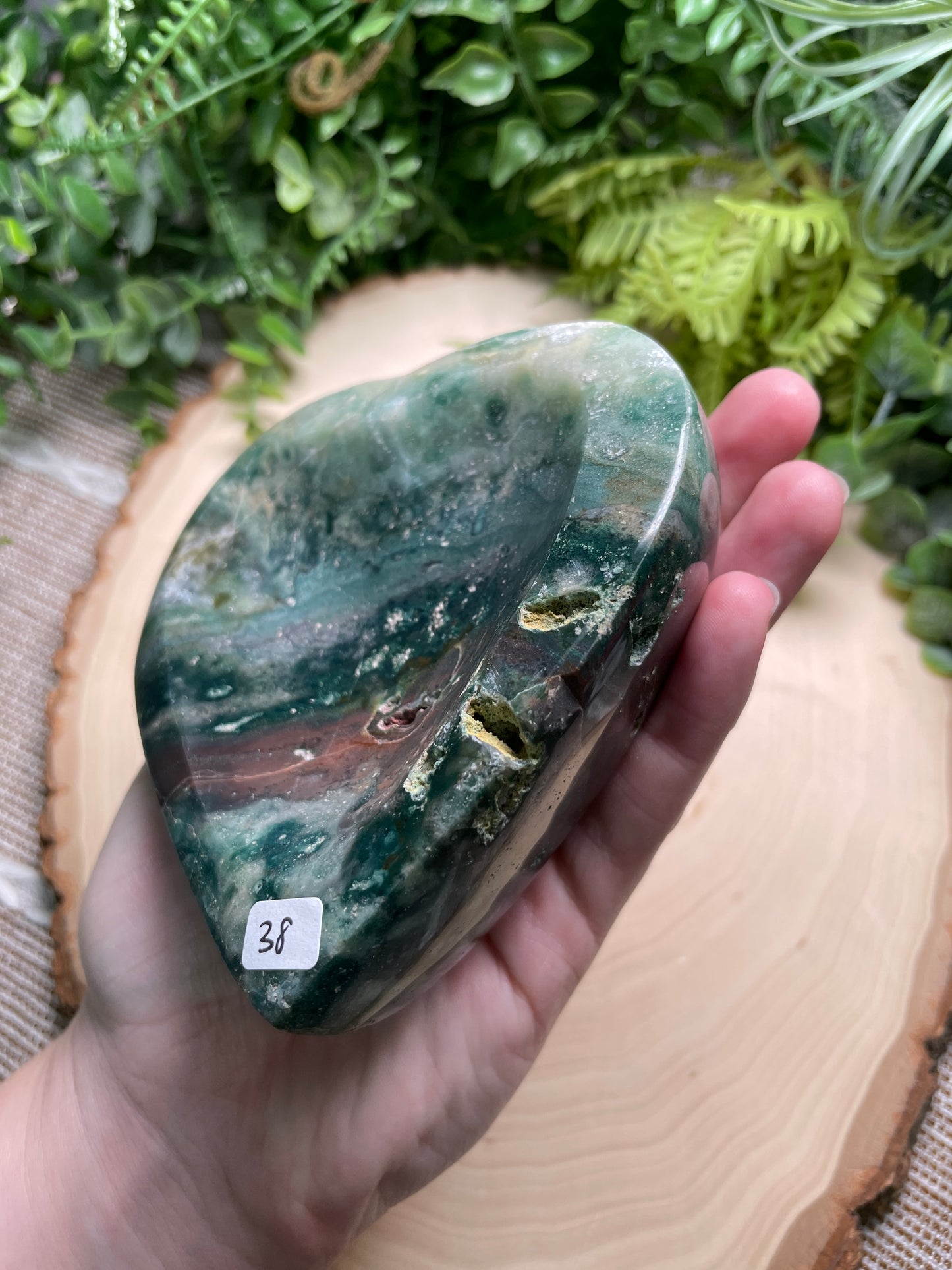 Ocean Jasper Heart Bowl