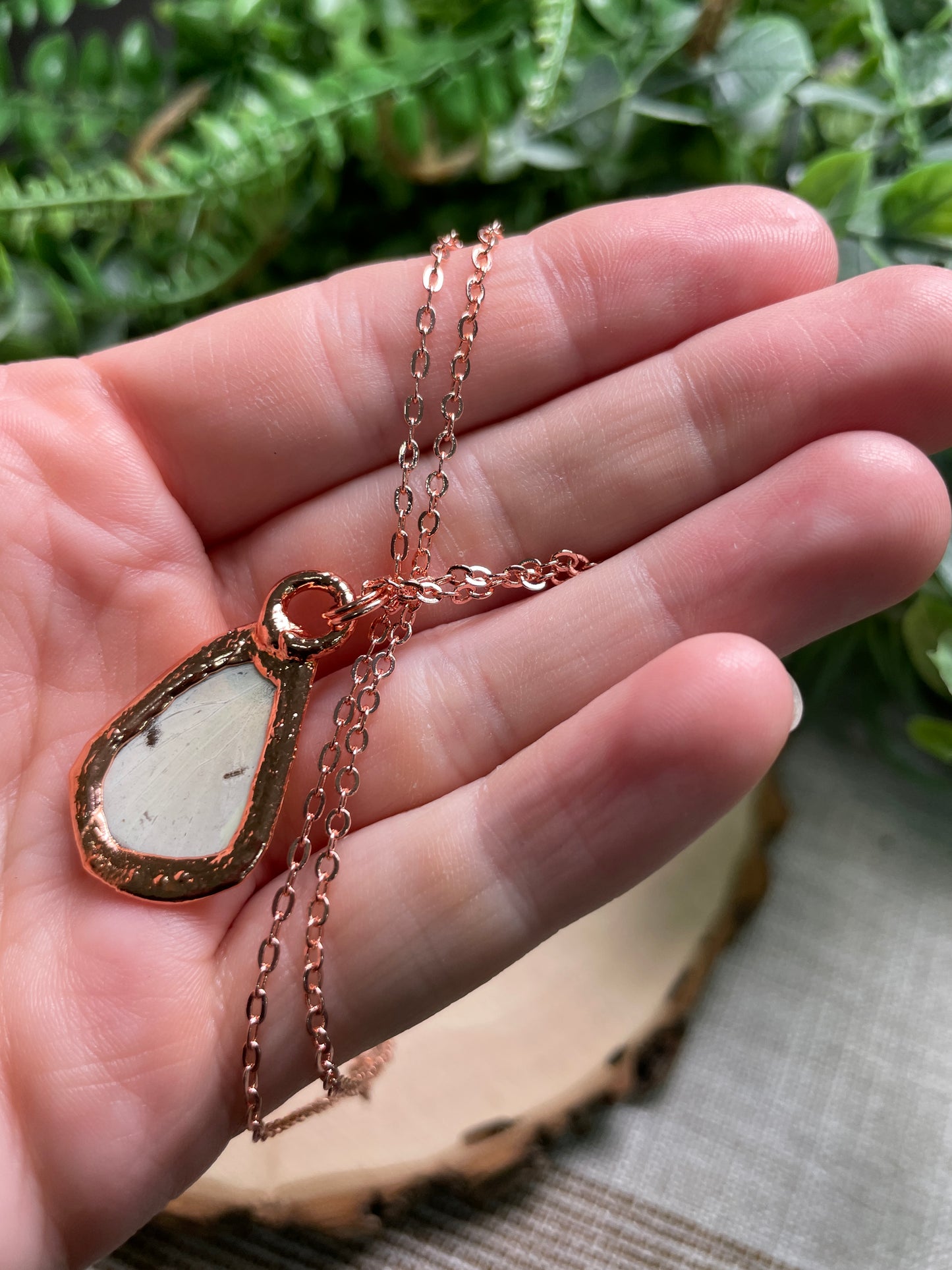 Labradorite Butterfly Wing Necklace