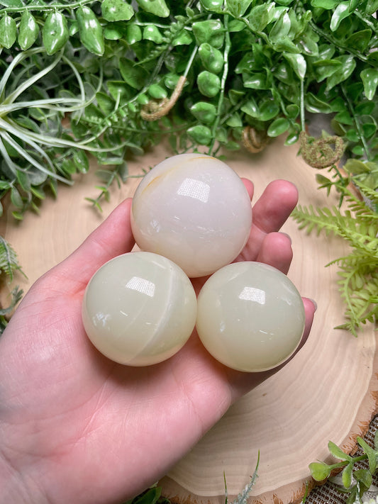 Green Onyx Sphere