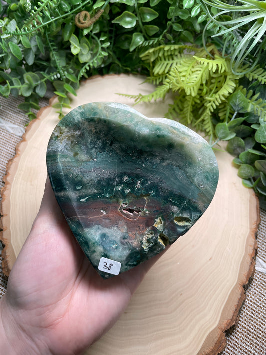 Ocean Jasper Heart Bowl