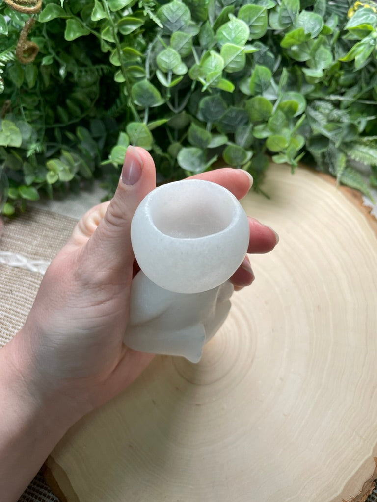 Synthetic White Jade Mini Plant Holder