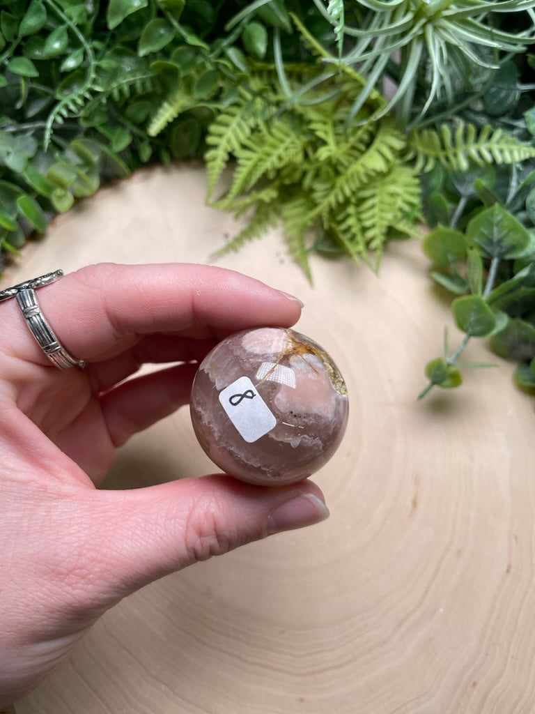 Flower Agate Sphere