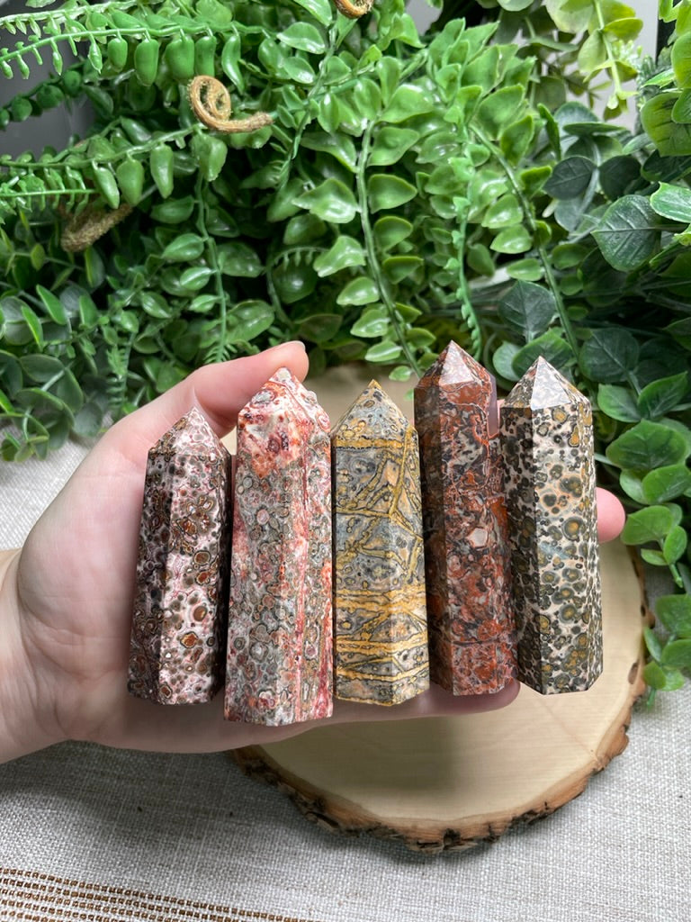 Leopard Skin Jasper Tower