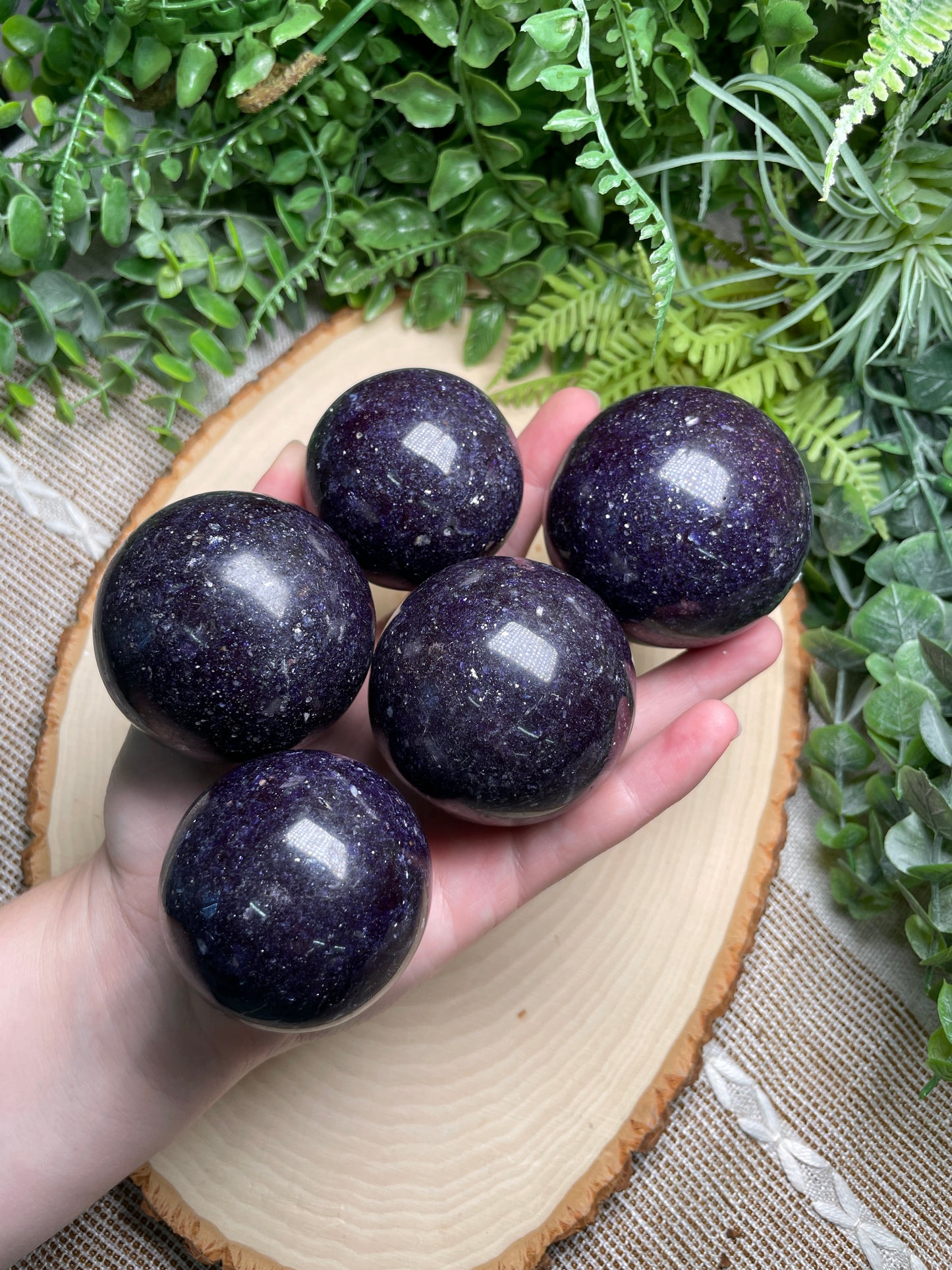 Lepidolite Sphere