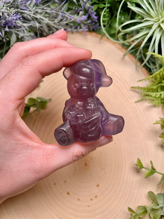 Fluorite Winter Teddy Bear