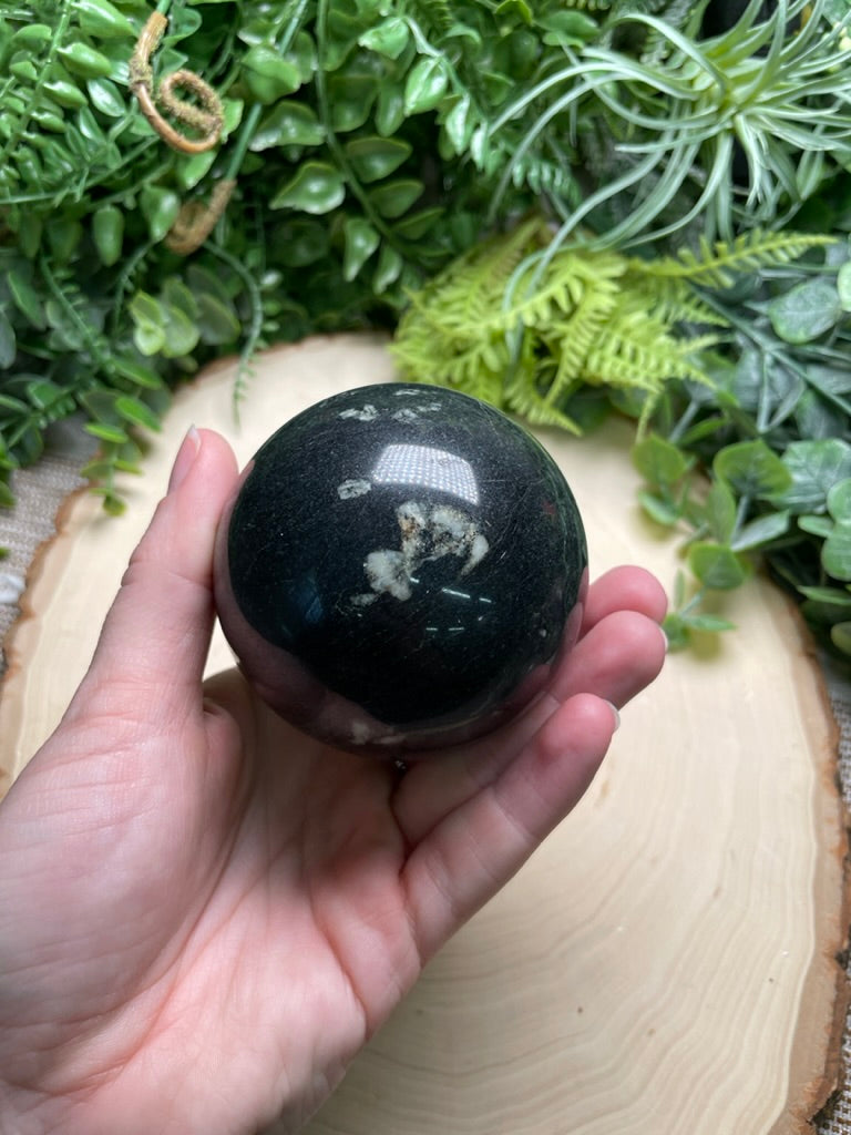 Chrysanthemum Agate Sphere