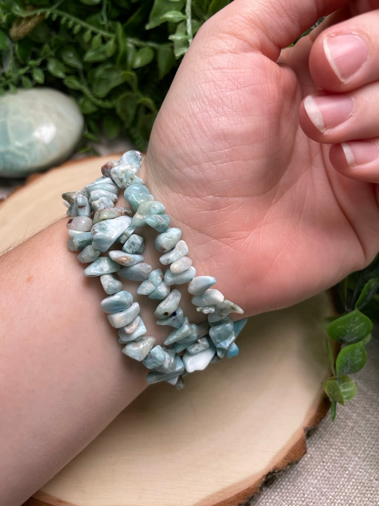 Larimar Chip Bracelet