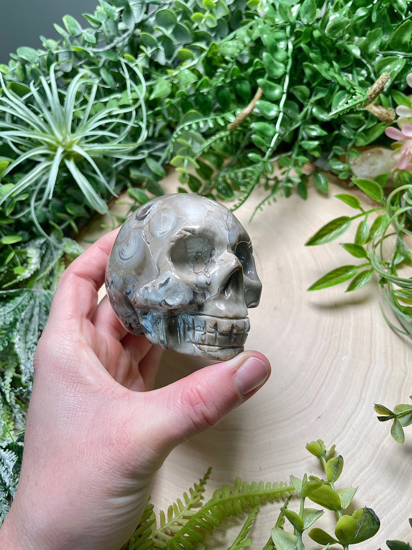 Agate Skull (Chipped)