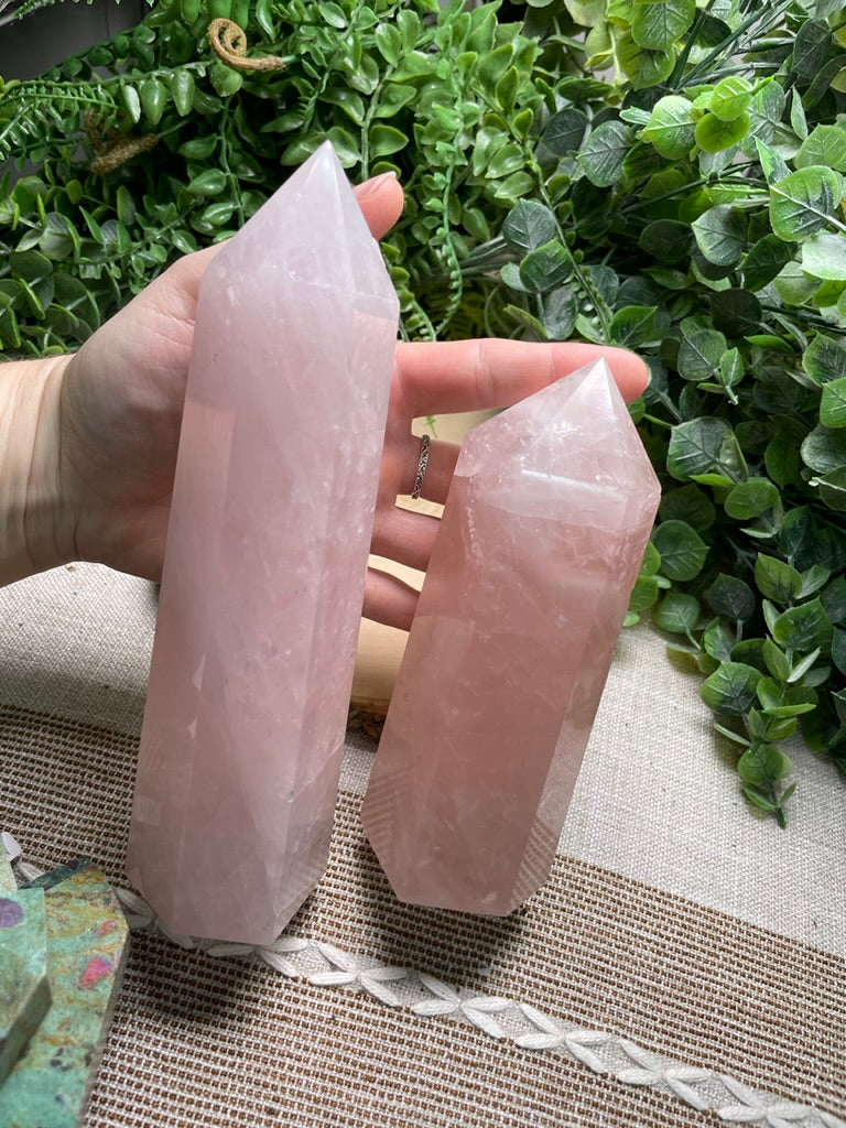 XL Rose Quartz Tower