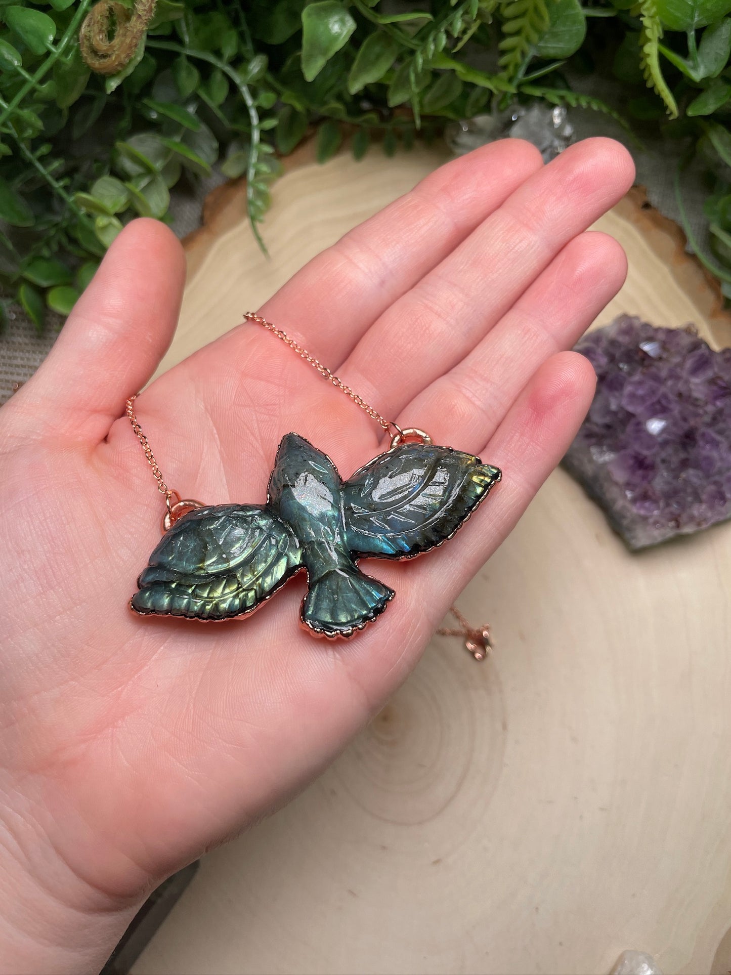 Labradorite Eagle Necklace