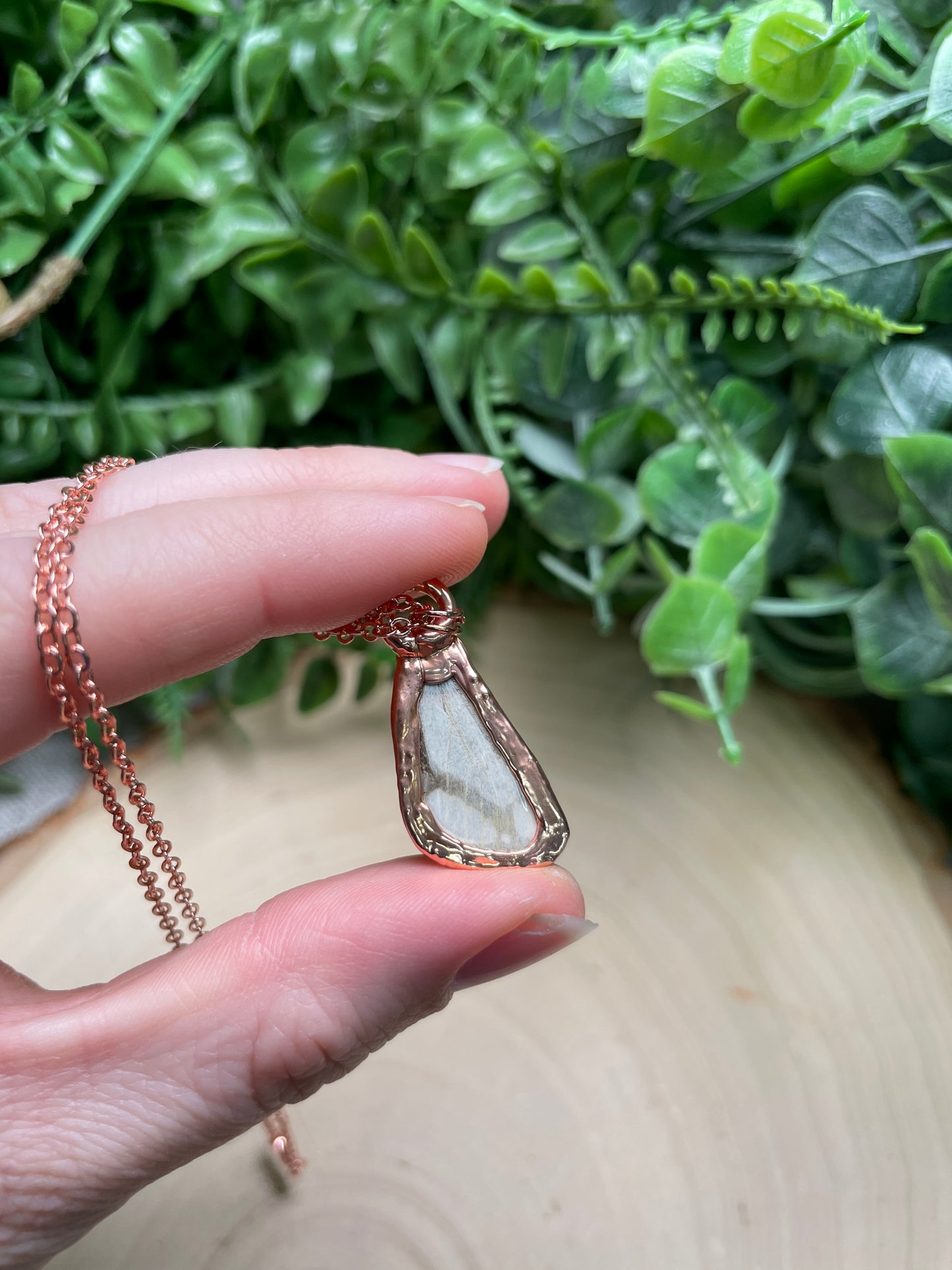 Amethyst Moth Wing Necklace