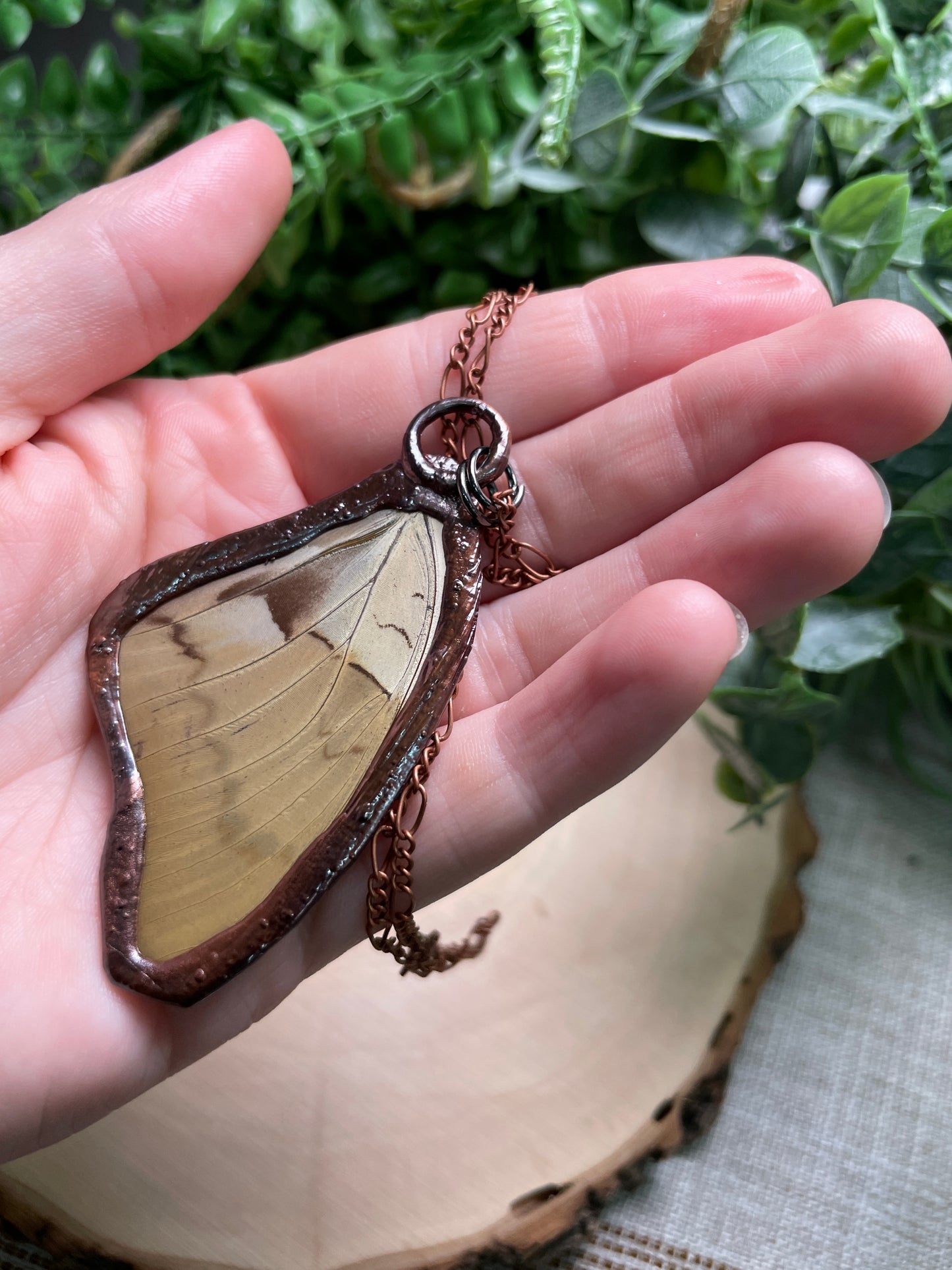 Labradorite Butterfly Wing Necklace