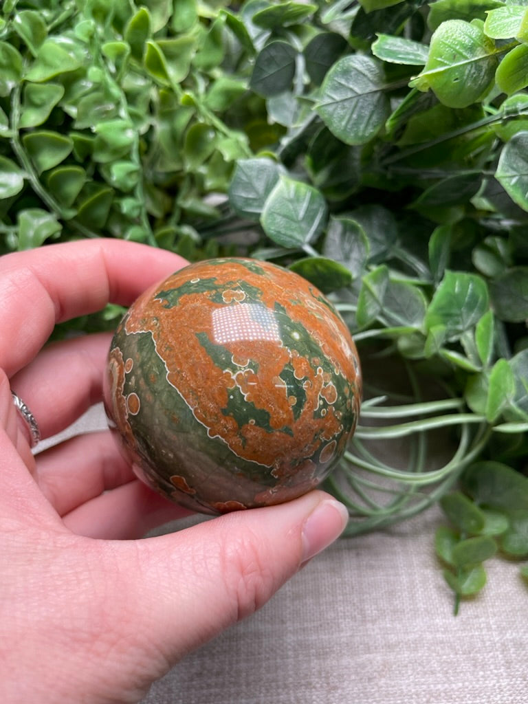 Rainforest Jasper Sphere