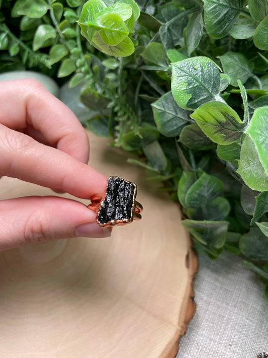 Moldavite Ring Size 7.25