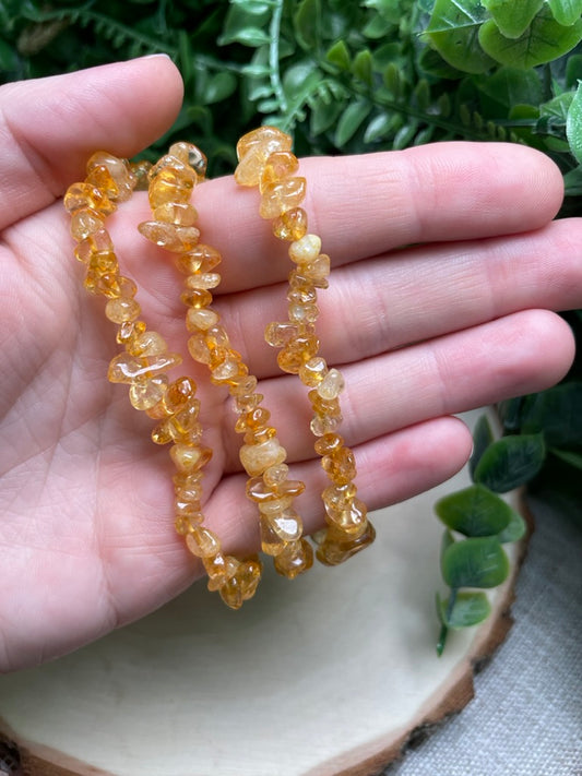 Citrine Chip Bracelet